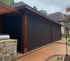 Get instant shade, insect protection and privacy at the touch of a button or with. Motorized Patio Shades Uv Blocking Shades Tyler Tx