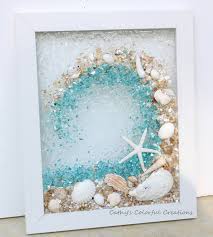 Excited To Share This Item From My Etsy Shop Ocean Wave Ocean Wave Window Crushed Glass Wave Resin Win Sea Glass Window Art Glass Window Art Sea Glass Art