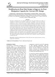 pdf) modification in heat sink design