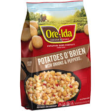 Crispy potatoes and tender peppers and onions make this a tasty side for any lightly seasoned potatoes with onions, and sweet peppers. Potatoes O Brien Ore Ida