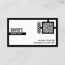 Elegant vintage clippers barber shop professional business card. Barber Bold Border Qr Code Barbershop Business Card Zazzle Com In 2021 Qr Code Business Card Barber Business Cards Business Cards