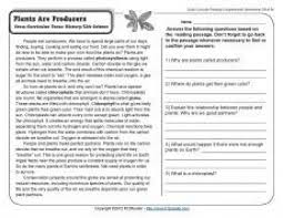 Maybe you would like to learn more about one of these? Plants Are Producers 5th Grade Reading Comprehension Worksheet This W Reading Comprehension Worksheets 10th Grade Reading Comprehension Reading Comprehension