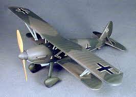 Arado Ar-68 Biplane Fighter Airplane Desktop Kiln Dry Wood Model Regular  Small | eBay