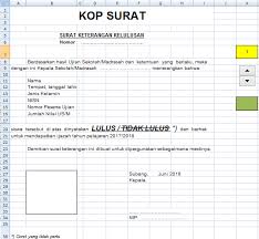 Cara Membuat Surat Keterangan Siswa Otomatis Menggunakan Ms Excel