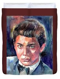Paul Anka Throw Pillow by Lee Sinesby