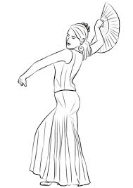 Dibujos De Baile Flamenco Para Colorear E Imprimir