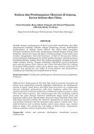 Pembangunan ini sendiris ejatinya dapat dilakukan pada bidang ekonomi dan sosial budaya yang bisa membantu segala bentuk kesenjangan di dalam kehidupan. Pdf Budaya Dan Pembangunan Ekonomi Di Jepang Korea Selatan Dan China