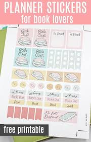 Free Printable Book Planner Stickers Perfect For Book Clubs Free Printable Planner Stickers Planner Stickers Free Planner Stickers