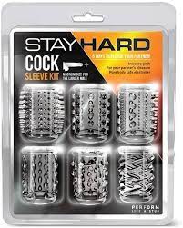 Amazon.com: Stay Hard Cock Sleeve Kit Clear 6 Pack : Health & Household