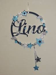 Door Crown With Personalized First Name Crown Stars Decoration Stars Deco Baby Room Leaf Crown Door Plate In 2020 Romantic Gift Leaf Crown Custom Crown