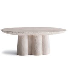 Oval coffee table in slate black finish. Soniah Coffee Table Oval Kooku