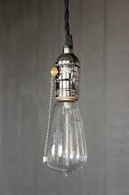 Aug 04, 2021 · then, unscrew the current light fixture and separate its wires from the ones in the ceiling. Industrial Bare Bulb Pendant Light Silver Pull Chain Socket Etsy Bulb Pendant Light Hanging Light Fixtures Pendant Light Fixtures
