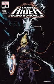 Ghost rider is the name of multiple comic book titles featuring the character ghost rider and published by marvel comics, beginning with the original ghost rider comic book series which debuted in 1967. Cosmic Ghost Rider Destroys Marvel History Volume 1 5 Spider Man Wiki Fandom