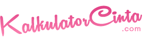 Alat kami akan menghitung dan memberi tahu anda berapa persen cinta kompatibilitas. Kalkulator Cinta Sejati Berdasarkan Nama Lengkap Asli Kalkulator Cinta