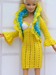 Barbie kleidung barbie crochet kleid für barbie doll. Ravelry Kleid Mit Jackchen Fur Barbie Pattern By Knitwork By Ina