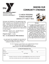 Exercise schedules * have a class in mind? Fillable Online Gardencityymca Making Our Community Stronger Garden City Family Ymca Gardencityymca Fax Email Print Pdffiller