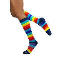 Zayaan Health Chroma Compression Socks Anti Fatigue Comfortable Antibacterial Odor Moisture Medical Safety Socks Trouser Socks