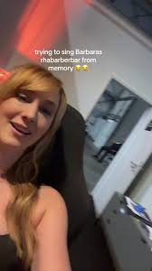 Trying to Sing Barbaras Rhabarberbar in Deutsch