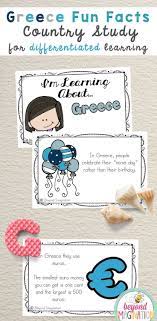 Greece Fun Fact Country Study Booklet Perfect To Use For An Around The World Unit An Int Country Studies Country Study Project Kindergarten Special Education