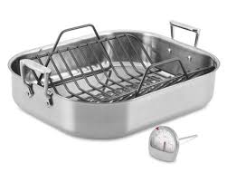 All Clad Stainless Steel Roasting Pans With Rack All Clad Roaster Stainless Steel