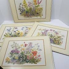 Maybe you would like to learn more about one of these? Set 4 Pimpernel England Place Mats Flowers Birds 15 75 W X 11 75 H Cork Back 19 99 Picclick