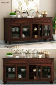 Buy Pryce Kitchen Cabinet Walnut Finish Online In India Wooden Street In 2020 Kitchen Cabinets Indian Home Interior Bedroom Furniture Design