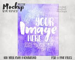 Sublimation 12 Piece Vertical Puzzle Mockup Template Add Etsy Mockup Template Mockup Templates