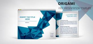 Origami Free Template For Powerpoint And Impress Free Resume Template Download Presentation Template Free Template Free