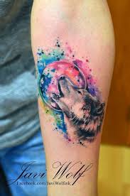Colors are heaped on top of it afterwards, of course, or used to fill in the spaces in between the lines. 22 Watercolor Wolf Tattoo Ideas Watercolor Wolf Wolf Tattoo Wolf Tattoos
