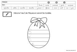 Un logiciel pour accompagner l'élève durant son année de maternelle petite section, avec une grande variété d'exercices et 3 niveaux de difficulté. Exercice Paques Maternelle Cycle 1