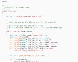 Either ios for apple app store or android for google play. Php Implementation For The Lookup Methof Of Itunes Api Codepad