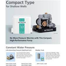Buy hitachi wup0005 water pump: Hitachi Wmp250xs Automatic Water Pump 250w 18mh 47l Min