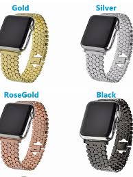 Features are subject to change. Stainless Steel Watch Band Strap For Apple Watch Series 4 3 2 1 Black Silver Gold 19cm 7 48 Inches 2 2cm 0 9 Inches 7125111 2021 16 49