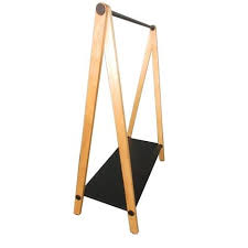 Making a double sided clothes rack for a yard sale. Wooden Mdf Garment Clothing Floor Stand Clothes Display Rack Furniture Abba Taiwantrade Com
