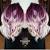 Reverse Ombre Blonde And Purple Hair
