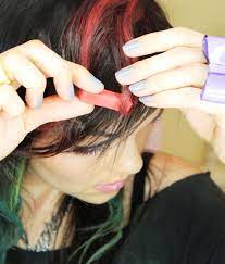 It comes with a color cream the bigen in oriental black is a permanent hair coloring powder. How To Chalk Black Hair Sheknows