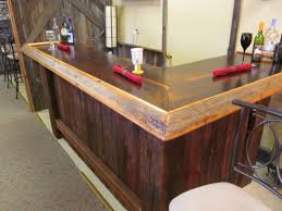 Reclaimed Wood Bar Made From Old Barn Wood Reclaimed Wood Bars Outdoor Wood Bar Bar Furniture
