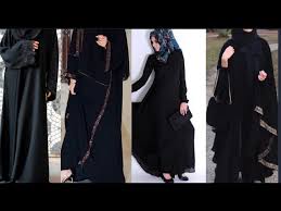 Woman with black burka making selfie with lake como and boat background. Buy Abaya New Model 2021 Cheap Online