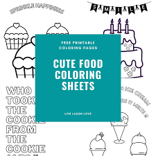 If you are looking for printable coloring pages cute food you've come to the right place. Free Printable Cute Food Coloring Pages Live Laugh Love