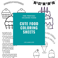Cute coloring pages hard popsicle doodle coloring page printable. Free Printable Cute Food Coloring Pages Live Laugh Love