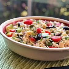 Mediterranean Orzo Salad Recipe In 2020 Orzo Salad Brunch Sides Mediterranean Diet Recipes