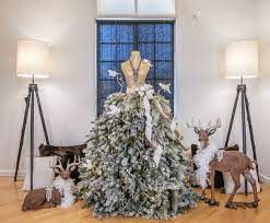 Mannequin christmas tree for sale. Mannequin Christmas Tree White And Gold Christmas Transitional Bedroom San Diego By Robeson Design Houzz
