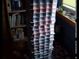 Stagger the platforms so he can jump between them easily. Tower Built Of 4080 Freestanding Playing Cards Youtube