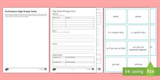Plays to end gun violence. Play Script Template La Activity Pack English Drama