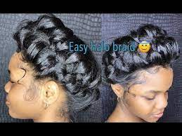 How To Do A Messy Halo Crown Braid Cool Braid Hairstyles Braided Hairstyles Hair Styles