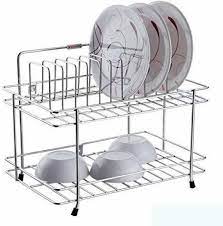 Warehouse storage rack in bangladesh (005) are you looking for a storage rack? Skyzone 2 Layer Plate Bowl Stand Kitchen Utensils Rack Stainless Steel Kitchen Rack Silver Buy Online In United Arab Emirates At Desertcart Ae Productid 147454811
