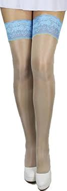 Eher halterlose strümpfe sind pflicht? Halterlose Strumpfe In Blau Fur Frauen Damenmode In Blau Bei Fashn De