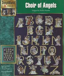 Anchor Choir Of Angels Alphabet Counted Cross Stitch Booklet Pdf Chart And Key Only