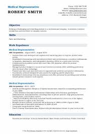 Then, a section that describes your new direction of movement and transferable skills and qualities becomes incredibly important to describe in the first words of any resume. Medical Representative Resume Samples Qwikresume