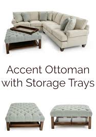 Both A Storage Spot And A Gorgeous Decorative Accent This Button Tufted Ottoman Is A Clever Take On Sitting Room Layout Accent Ottoman Ottoman Master Bedroom